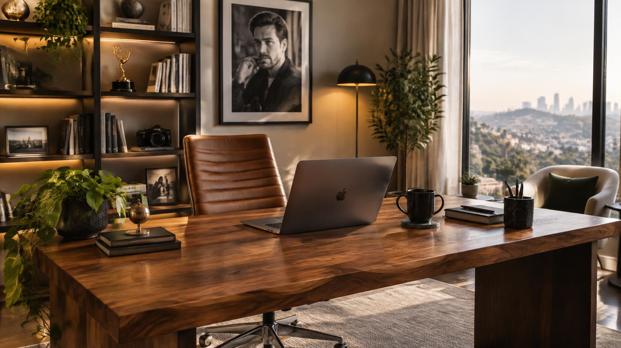stylish home office setup