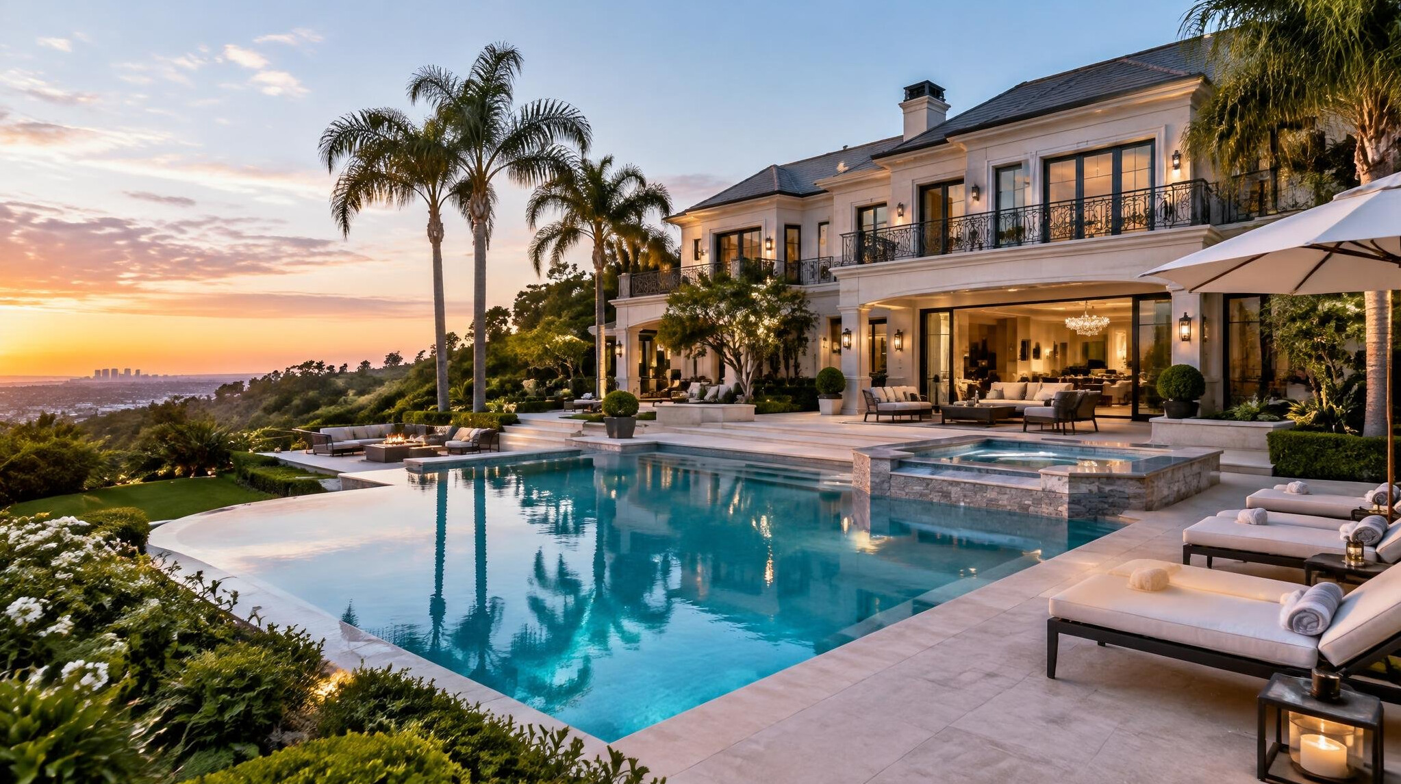 celebrity mansion garden