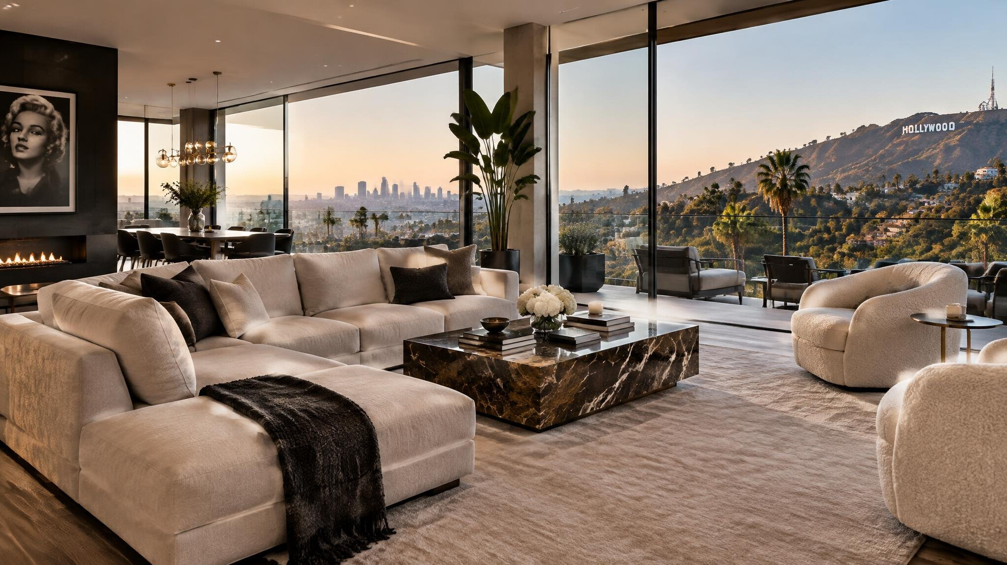luxury hollywood apartment interior