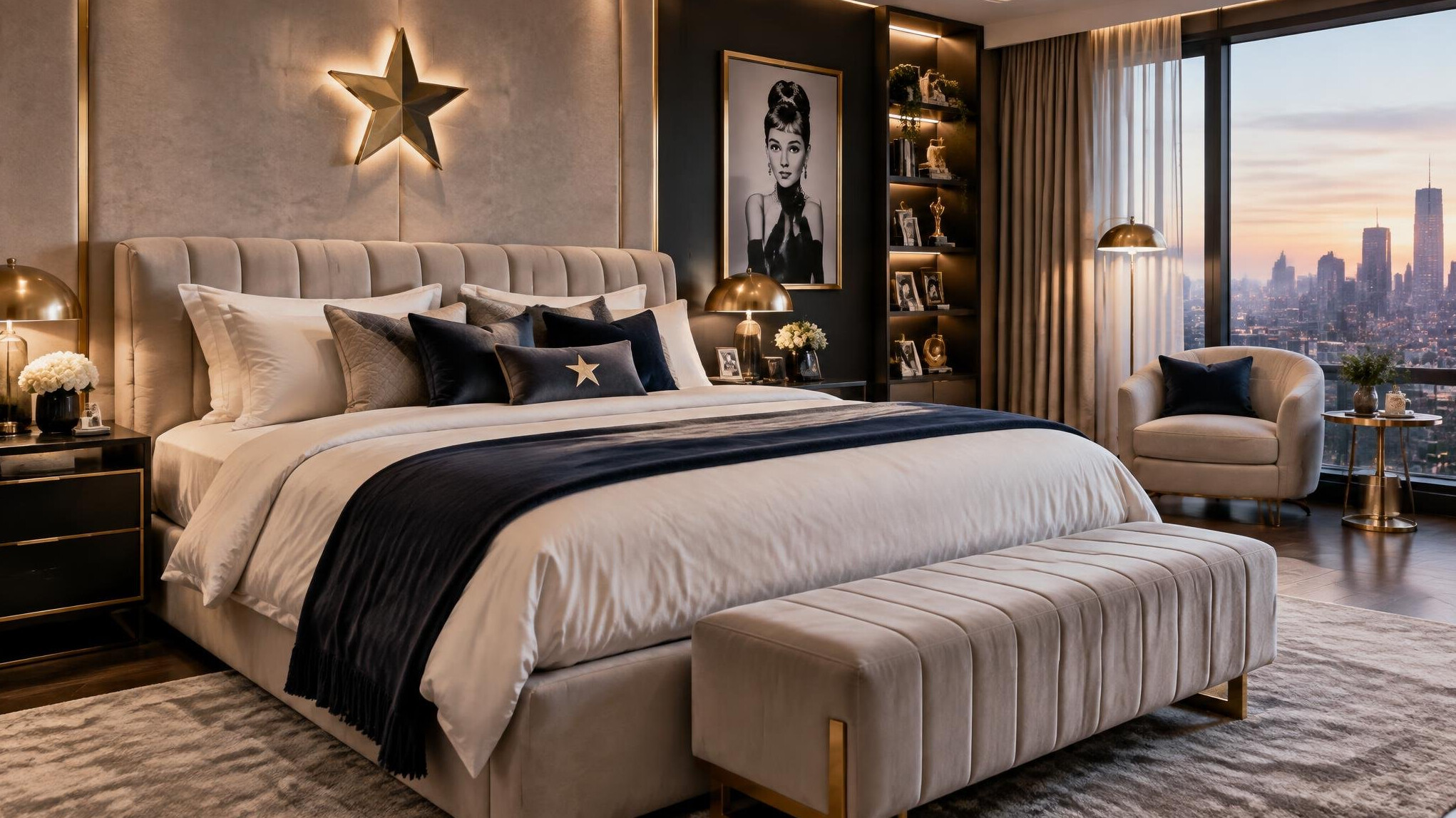 celebrity bedroom design