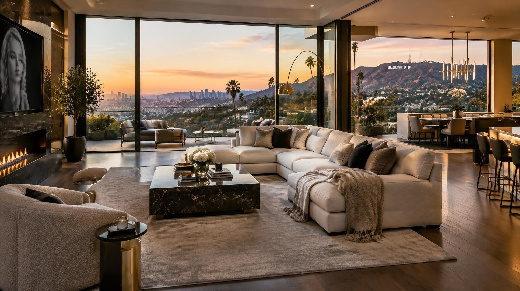 luxury hollywood apartment interior